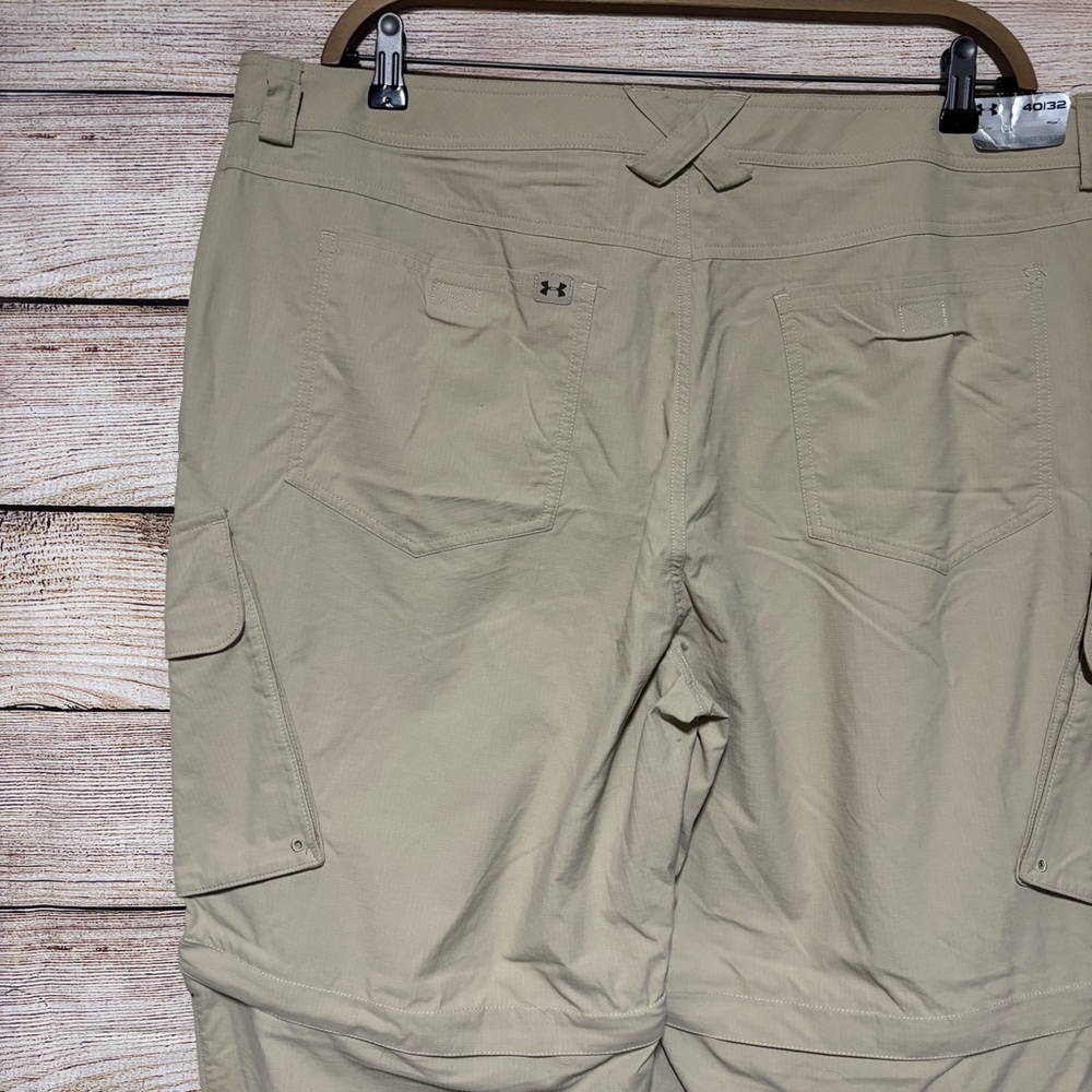 Under Armour Men’s Khaki‎ Cargo Zip-Off Pants - Picture 8 of 12